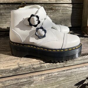 Dr. Martens Women's Devon Flower Buckle Booties, SIZE 7 US